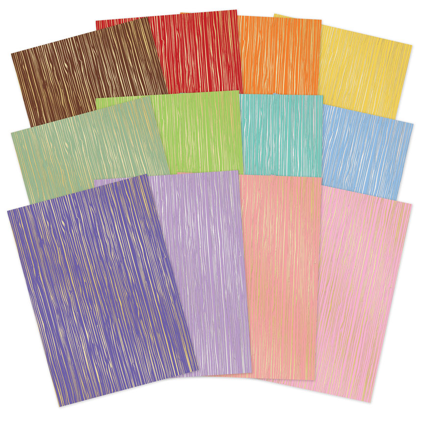 A Year of Flowers Foiled Edge-to-Edge Cardstock