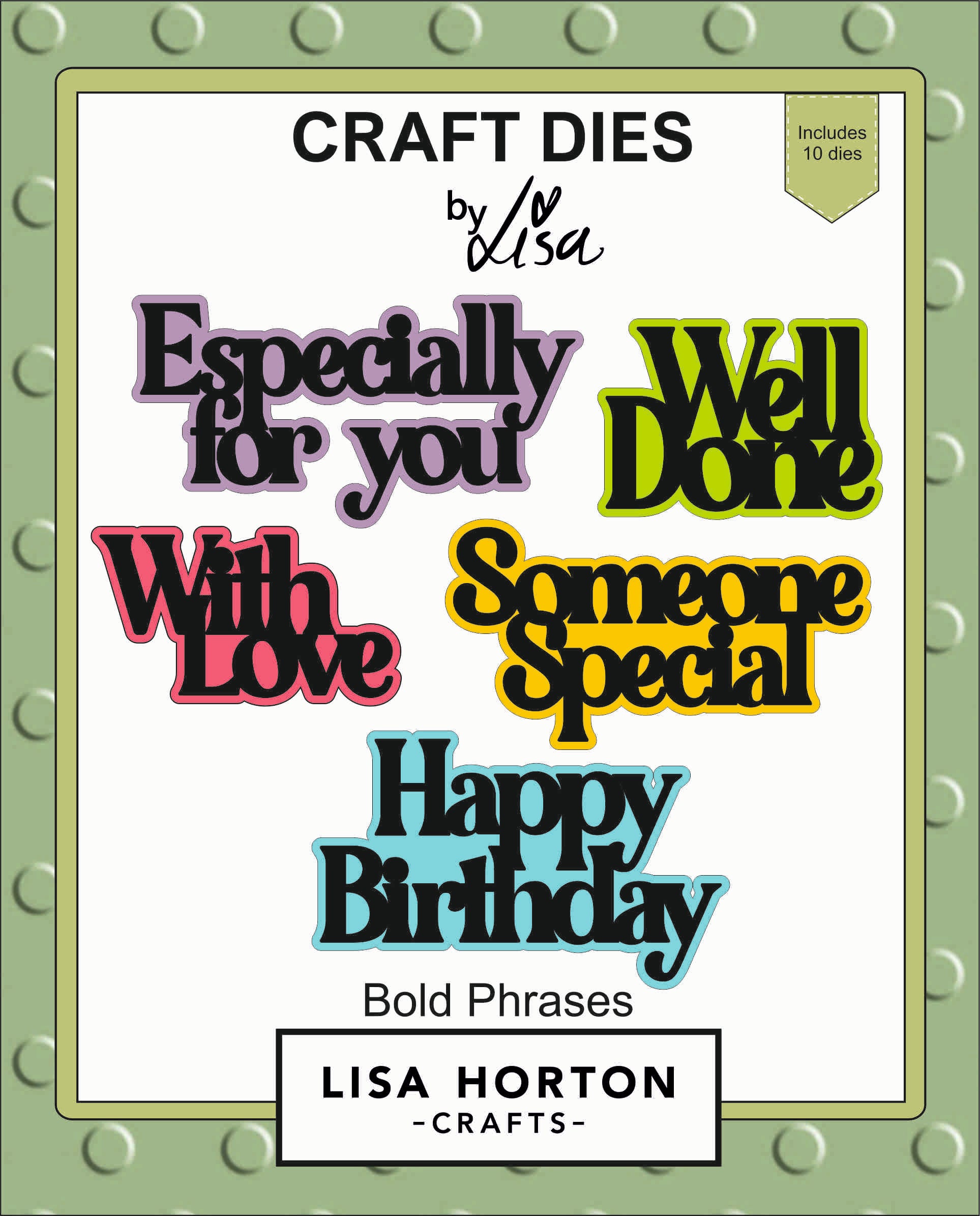 Lisa Horton Crafts Bold Phrases Die Set