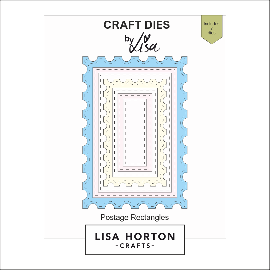 Lisa Horton Crafts Postage Rectangles Die Set