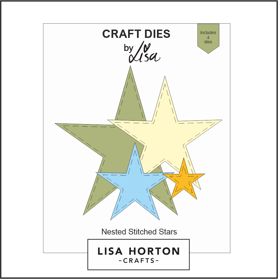 Lisa Horton Crafts Nested Stitched Stars Die Set