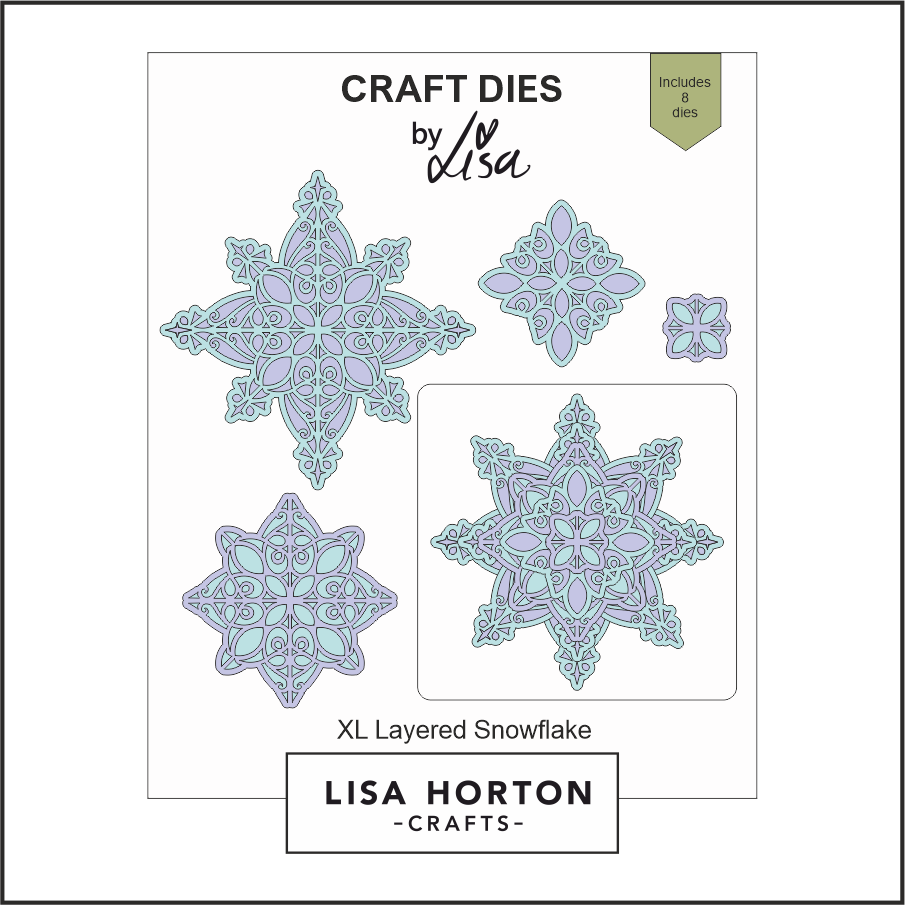 Lisa Horton Crafts XL Layered Snowflakes Die Set