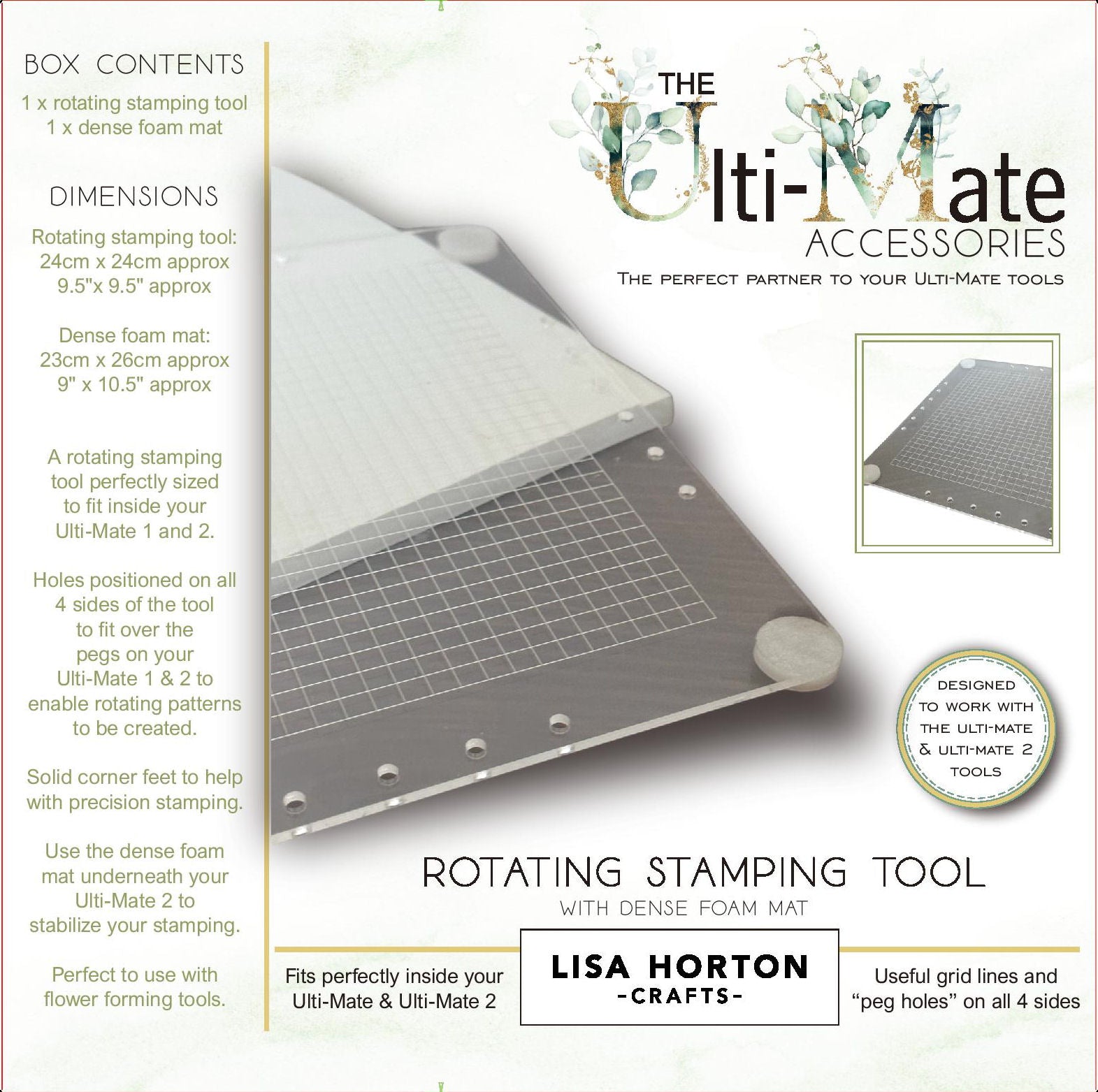 Lisa Horton Crafts Rotating Stamp Tool & Mat