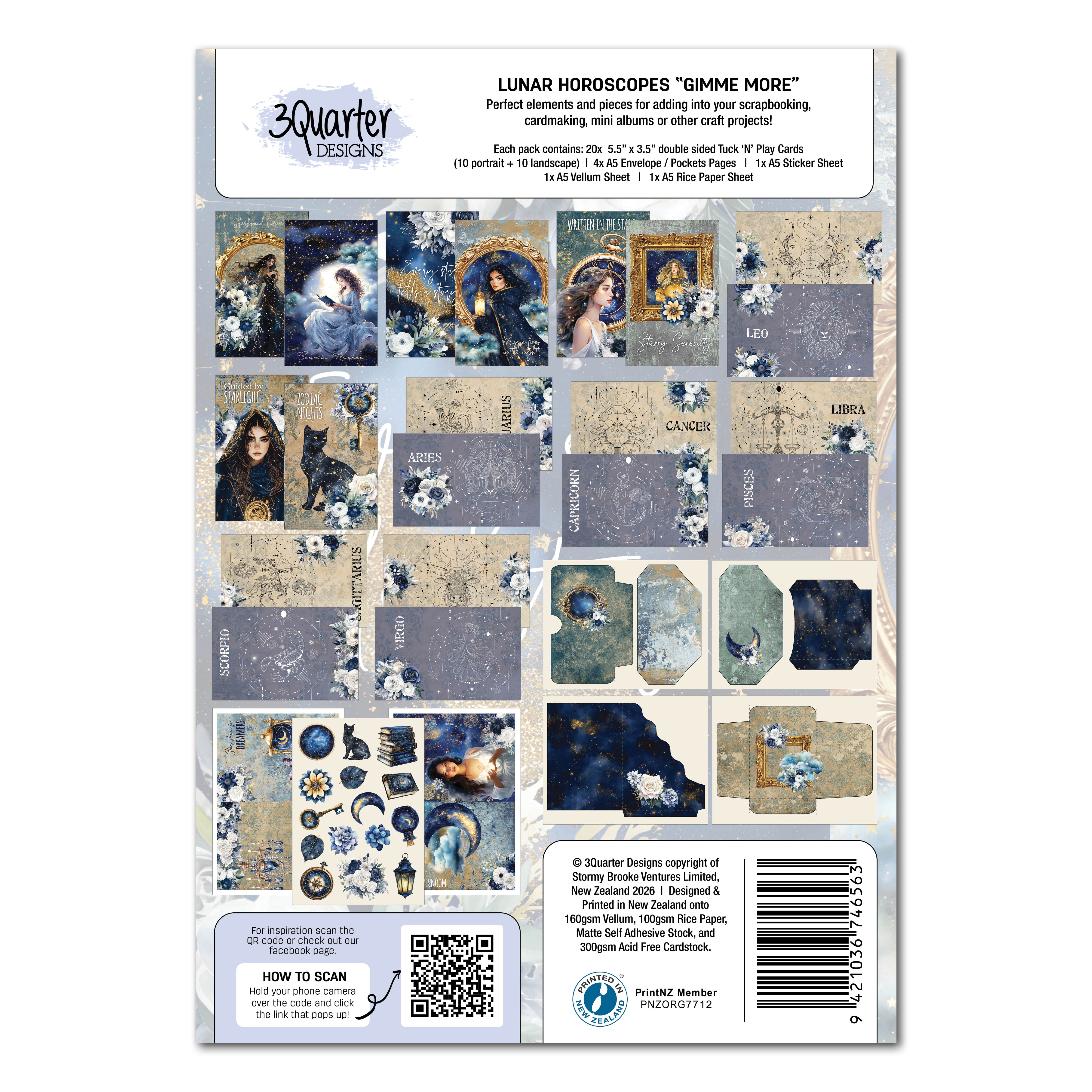 3Quarter Designs Lunar Horoscopes - Gimme More Pack