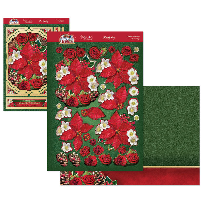A Merry Little Christmas Deco-Large Set - Perfect Poinsettia