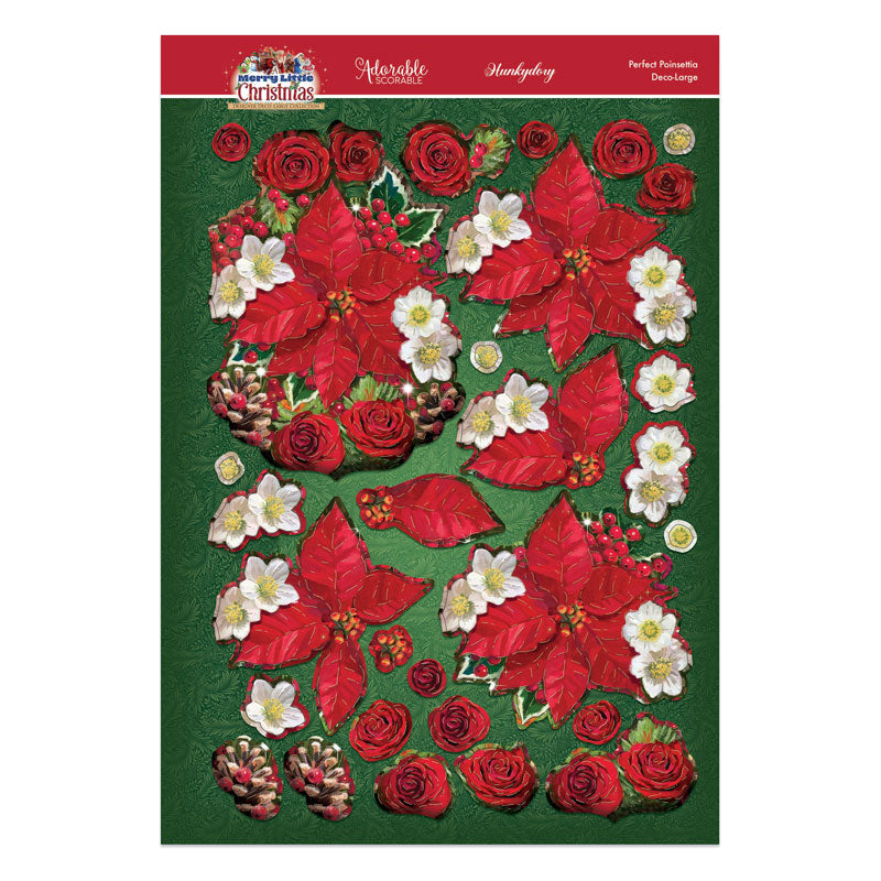 A Merry Little Christmas Deco-Large Set - Perfect Poinsettia