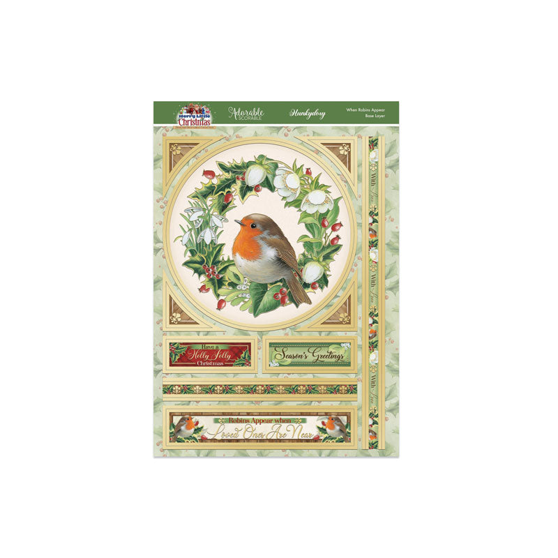 A Merry Little Christmas Deco-Large Set - When Robins Appear