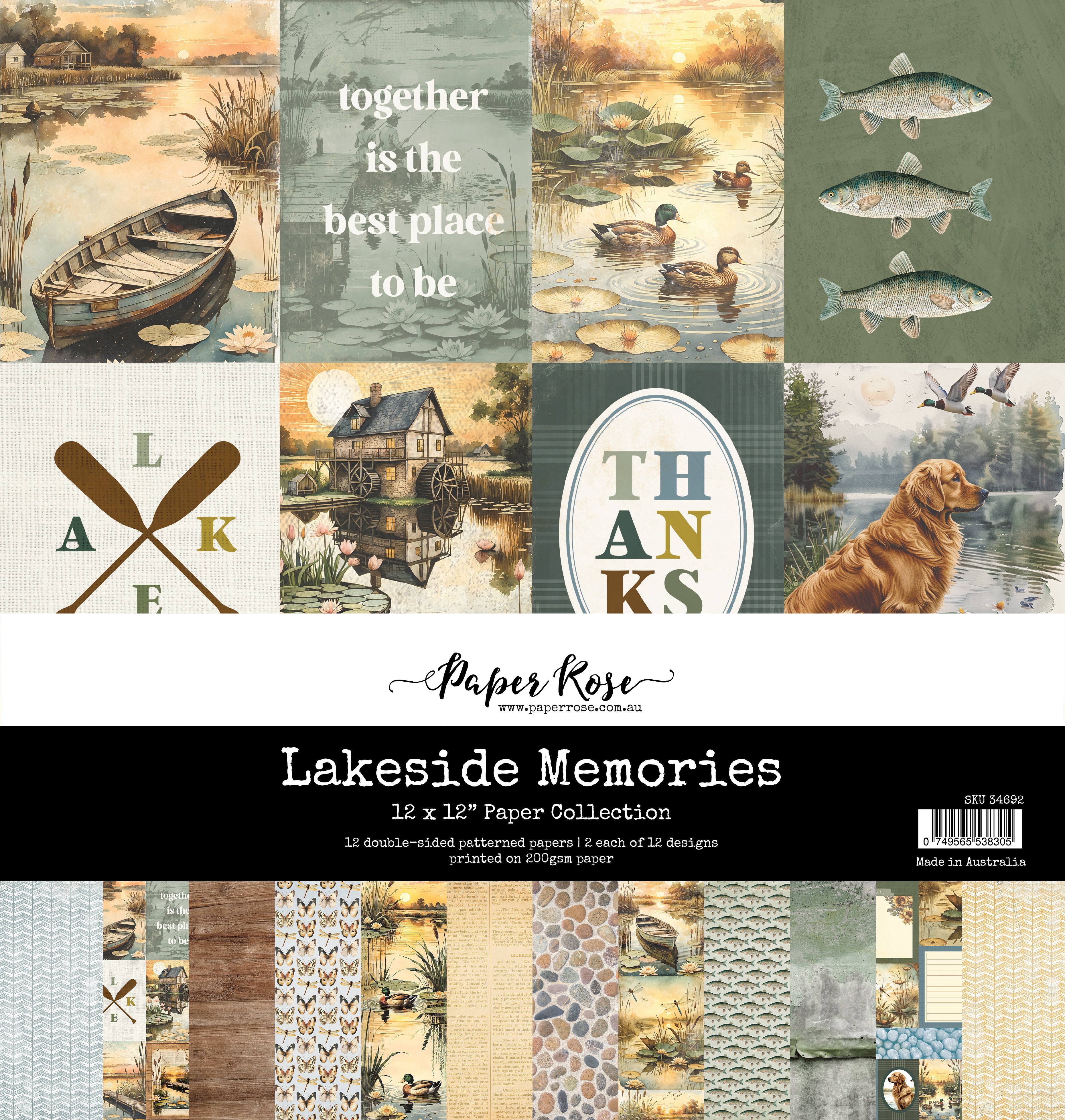 Lakeside Memories 12x12 Paper Collection 34692