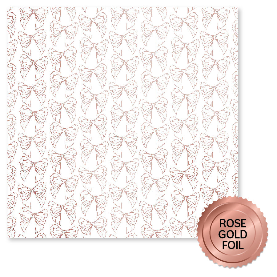 Lavender & Roses Rose Gold Foil E 12x12 Paper (6pc Bulk Pack) 32211