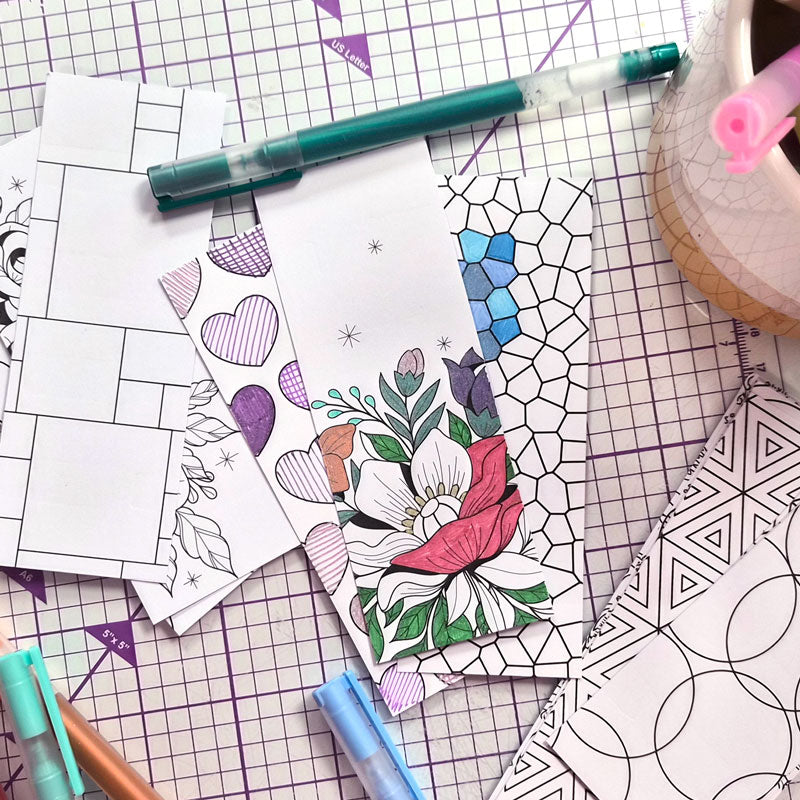 Colouring & Doodling Bookmarks