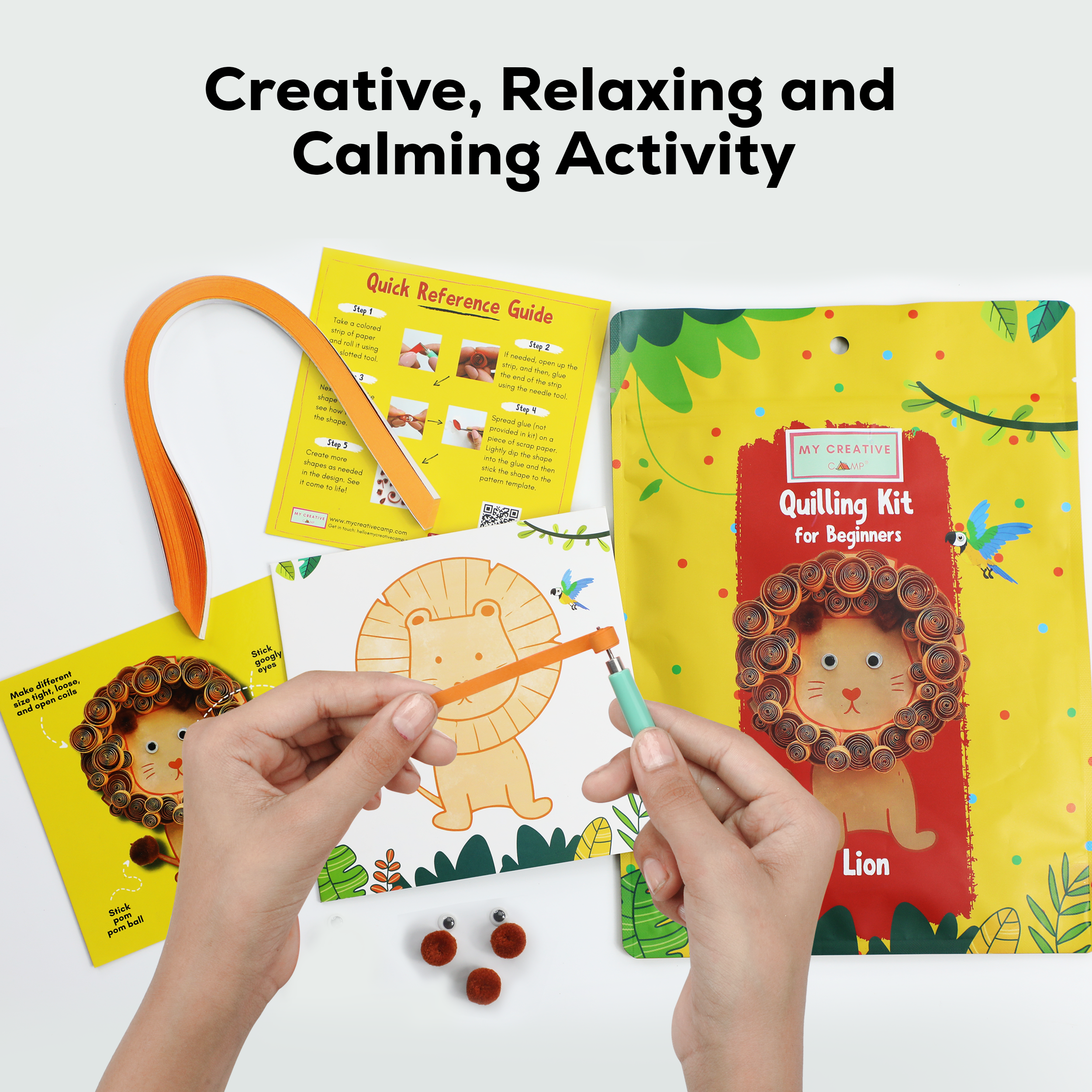 My Creative Camp Lion Quilling Kit