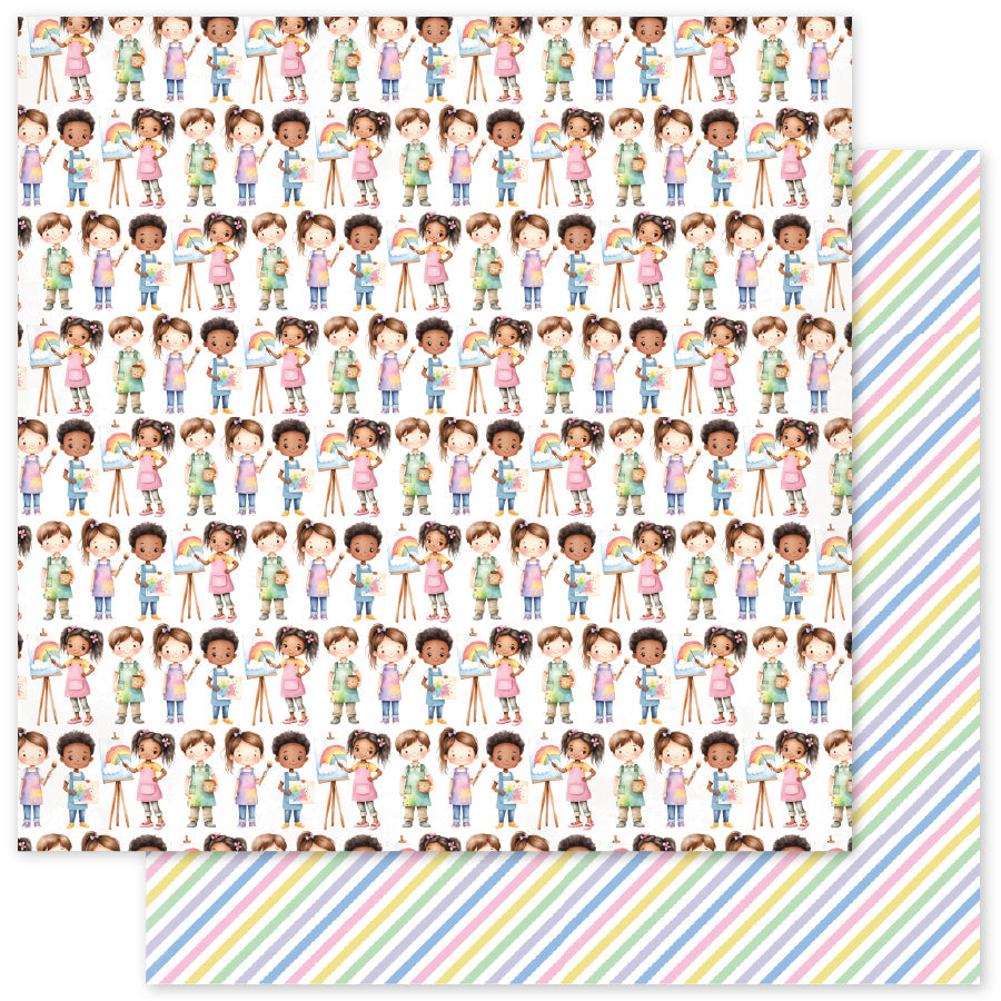 Little Artists Patterns A 12x12 Paper (12pc Bulk Pack) 35050