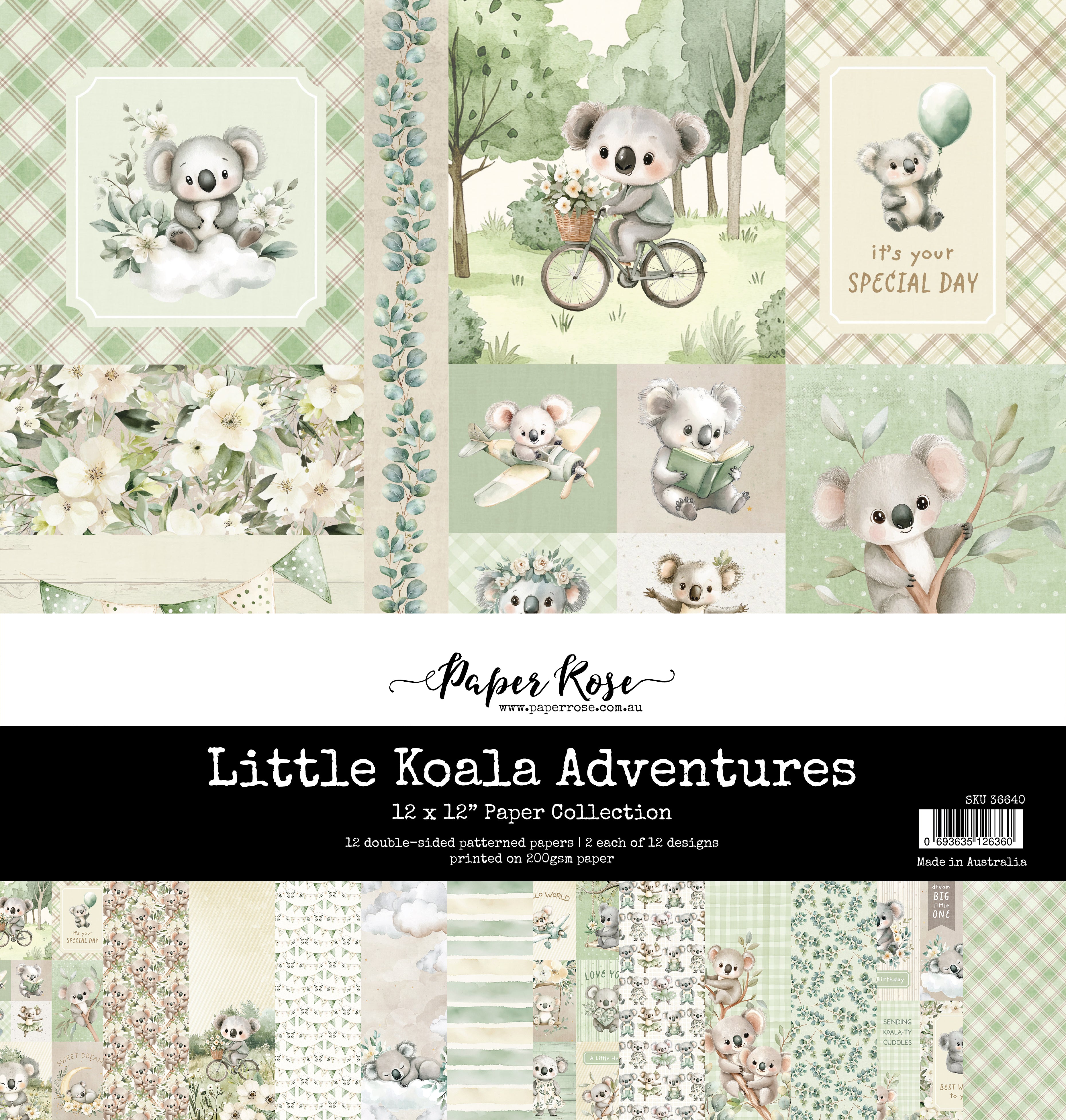 Little Koala Adventures 12x12 Paper Collection 36640