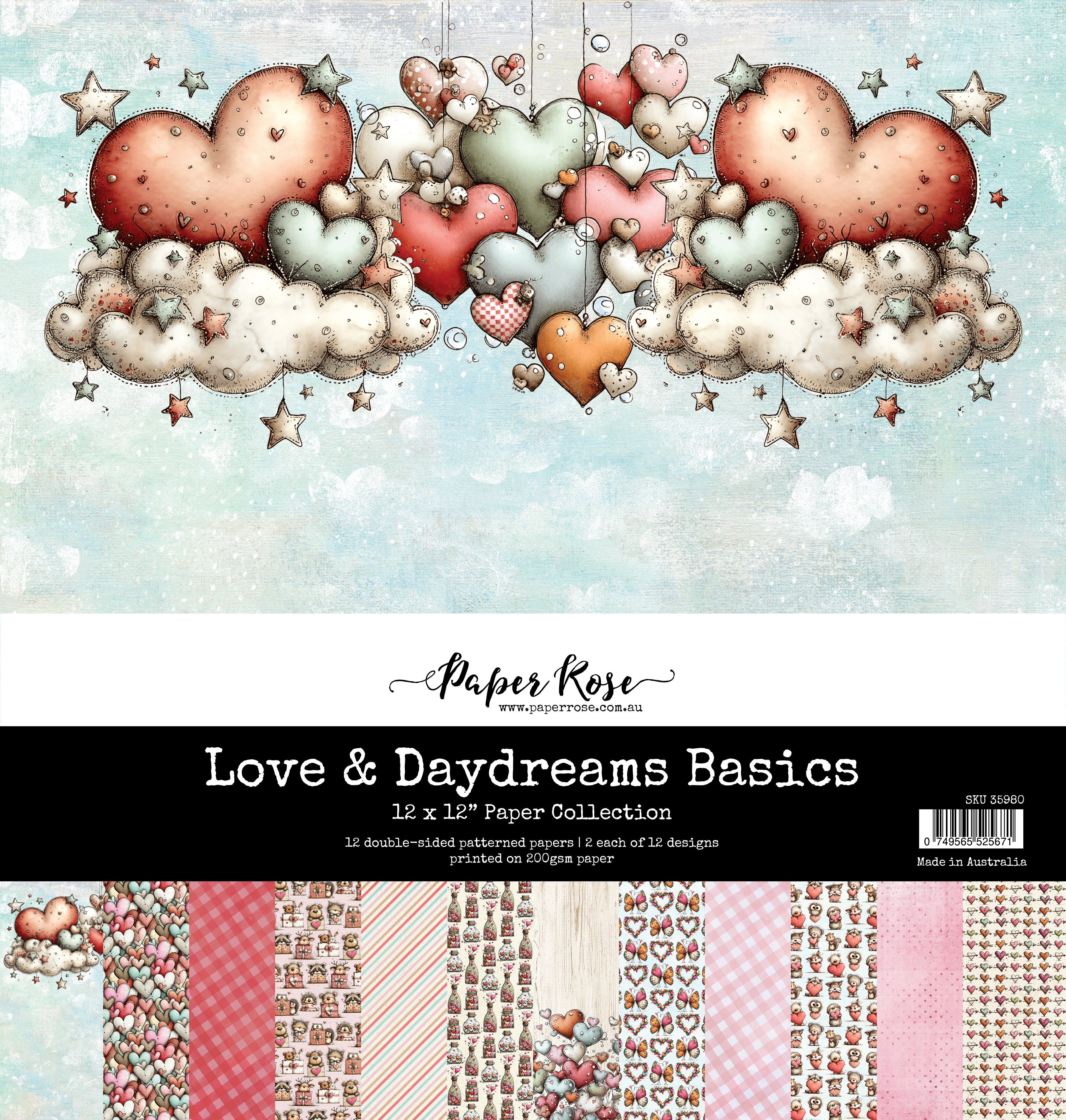 Love & Daydreams Basics 12x12 Paper Collection 35980