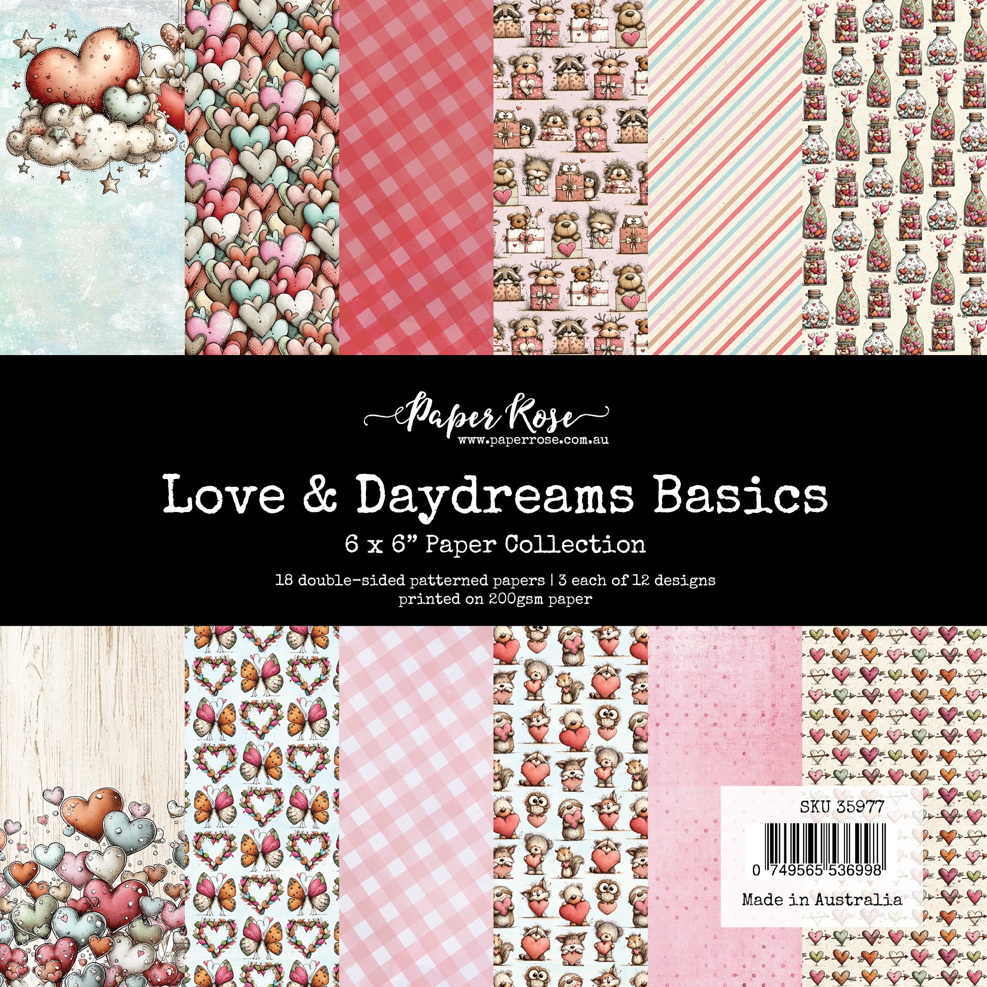 Love & Daydreams Basics 6x6 Paper Collection 35977