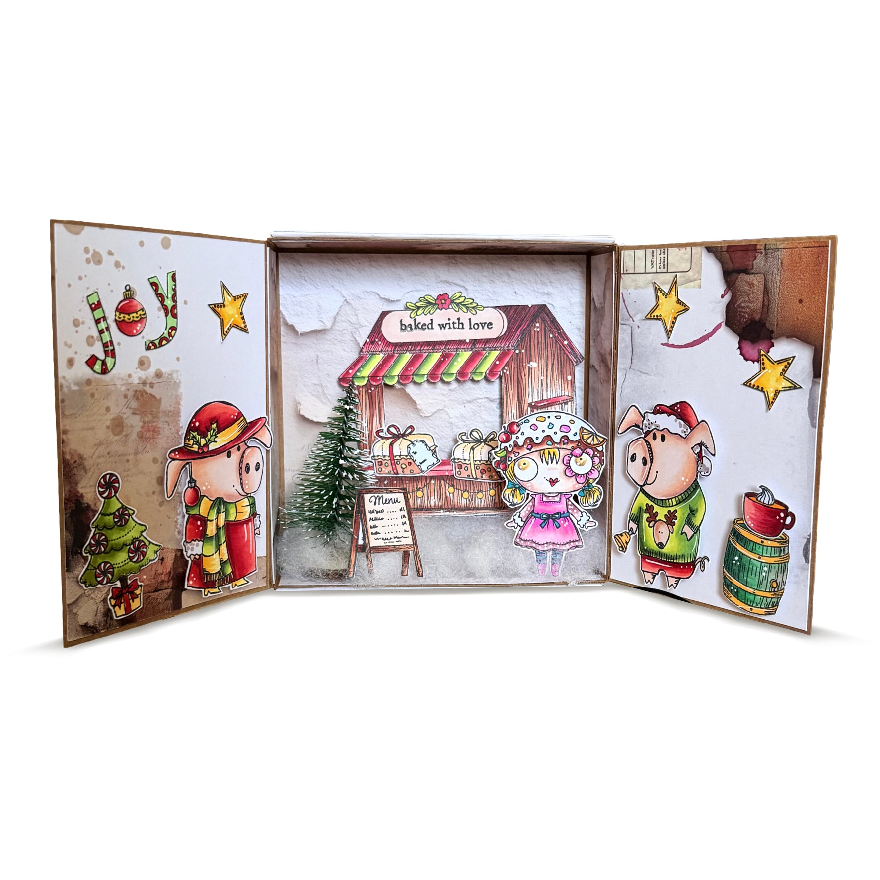 AALL and Create - A7 Stamp Set - Holiday Pigs
