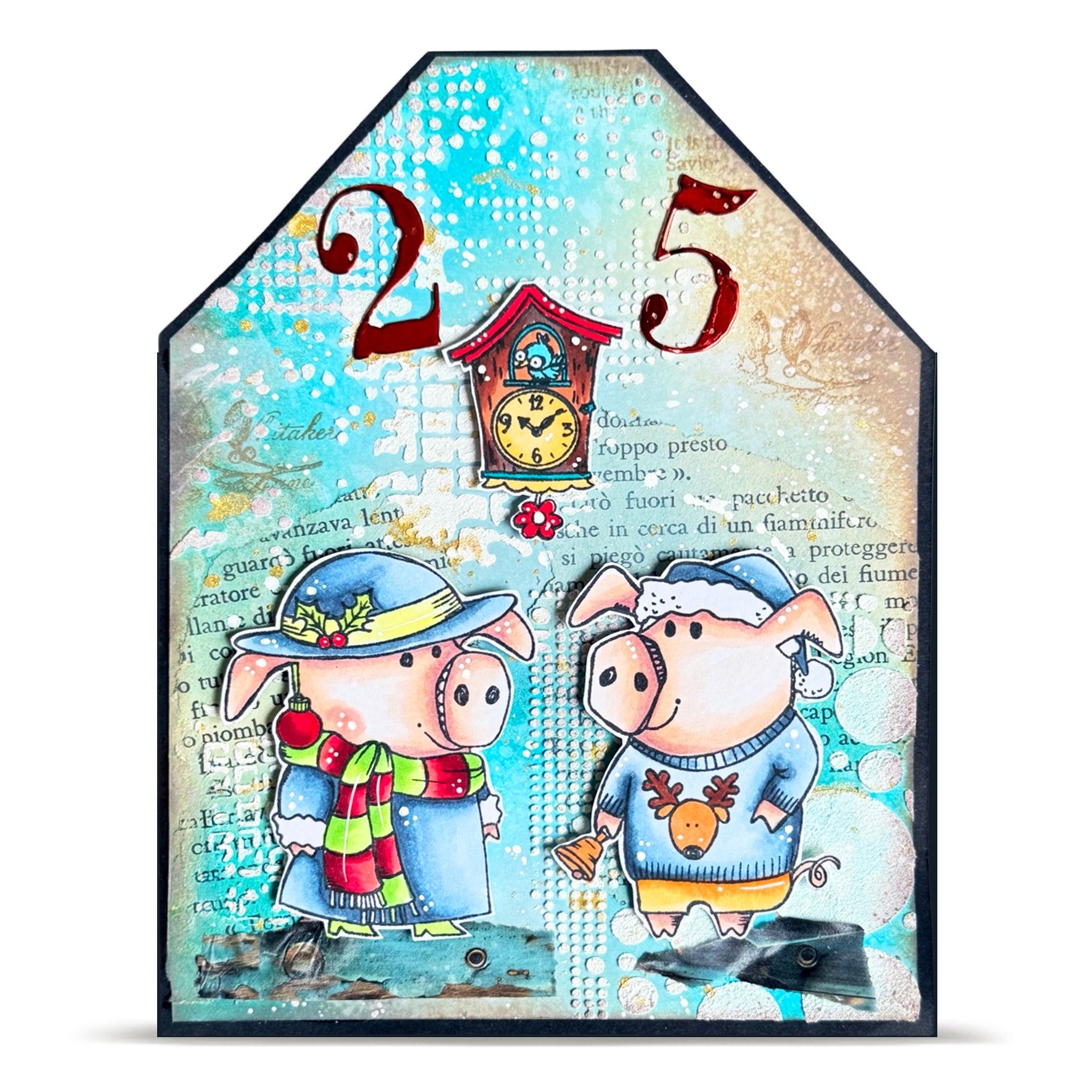 AALL and Create - A7 Stamp Set - Holiday Pigs