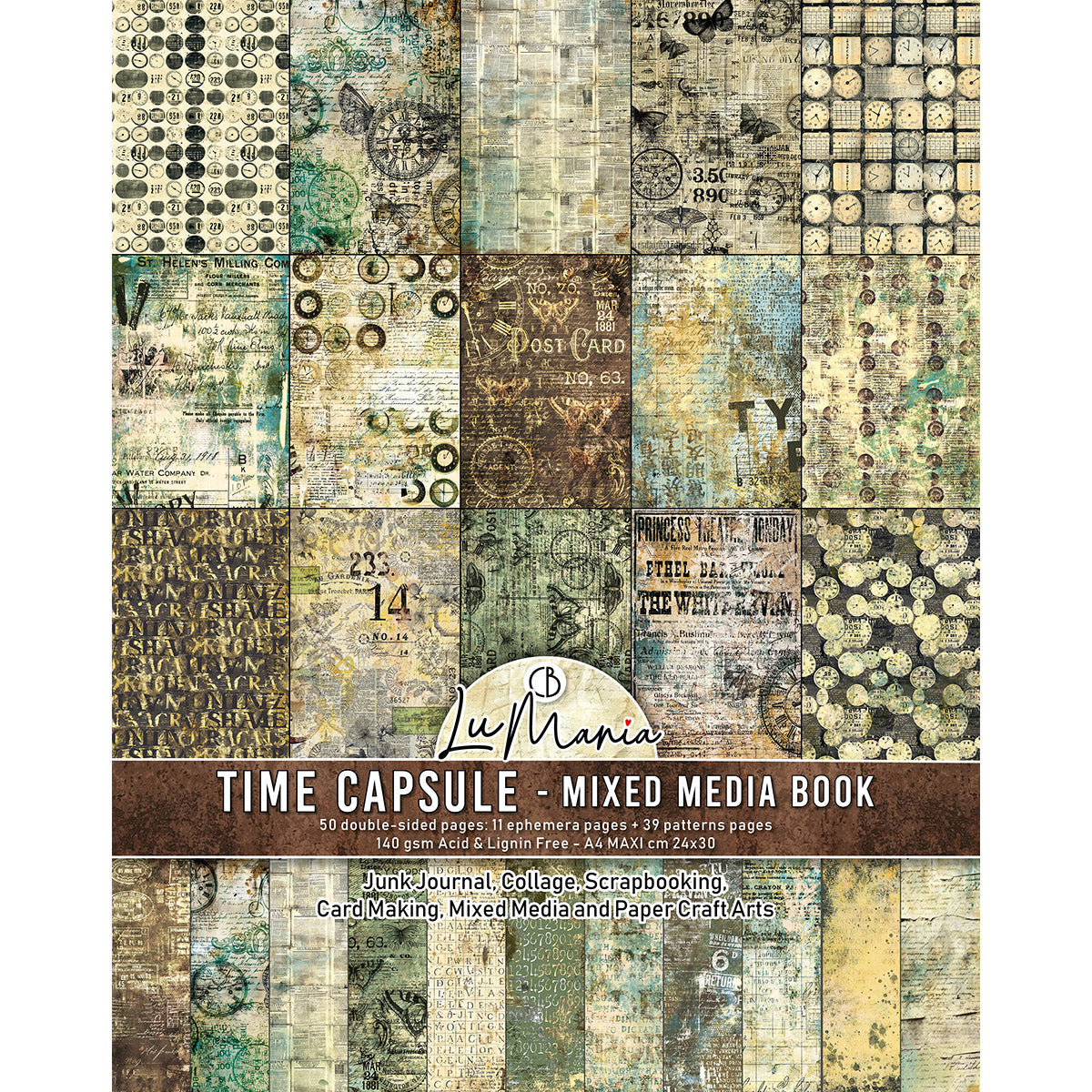 Mixed Media Book Time Capsule A4 Maxi