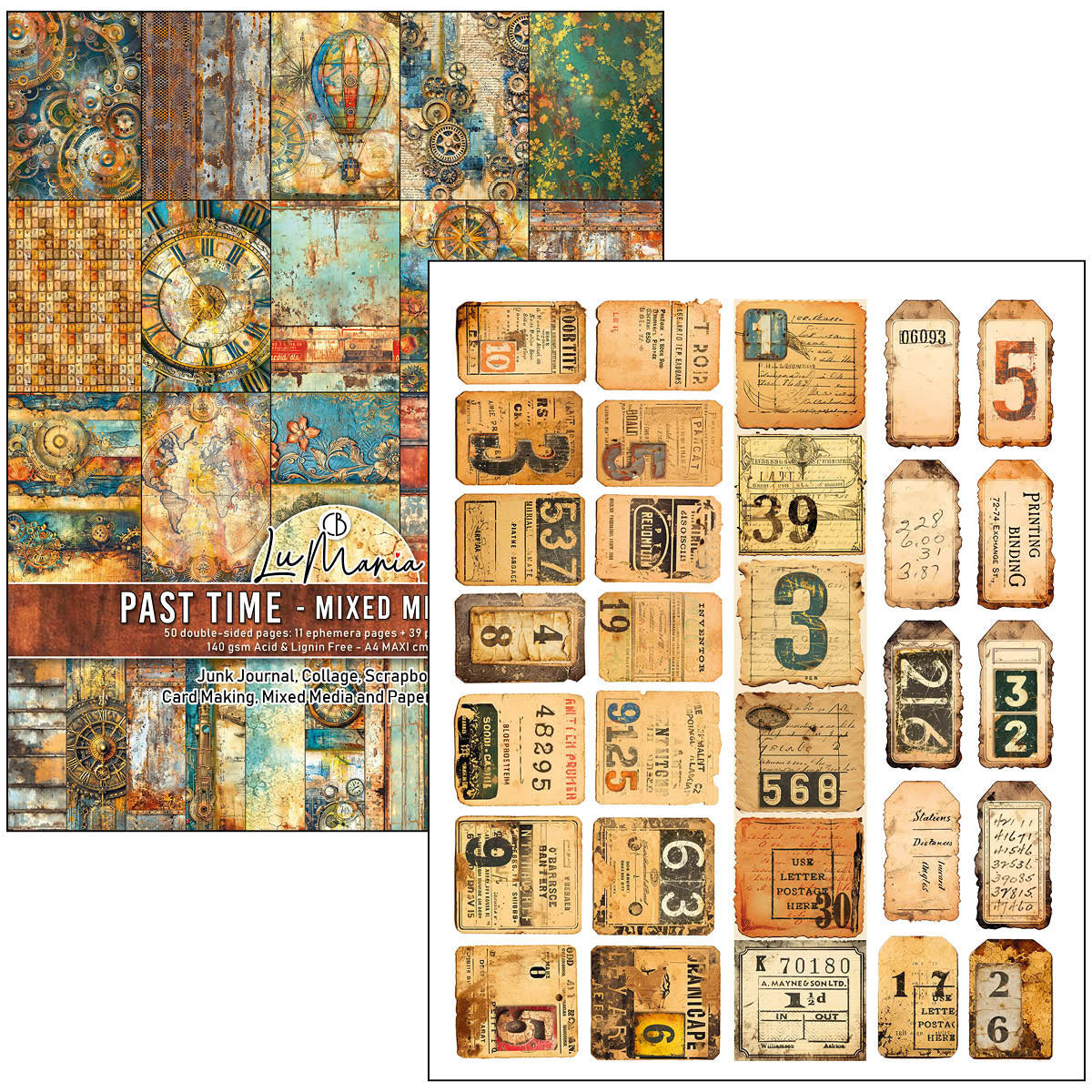 Mixed Media Book Past Time A4 Maxi