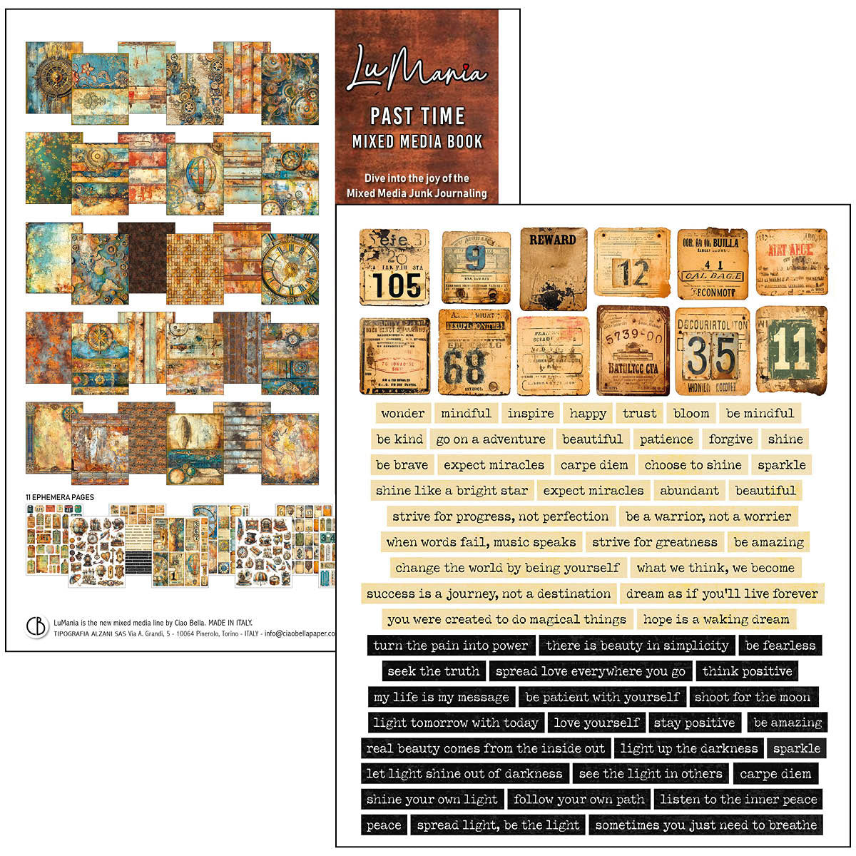 Mixed Media Book Past Time A4 Maxi