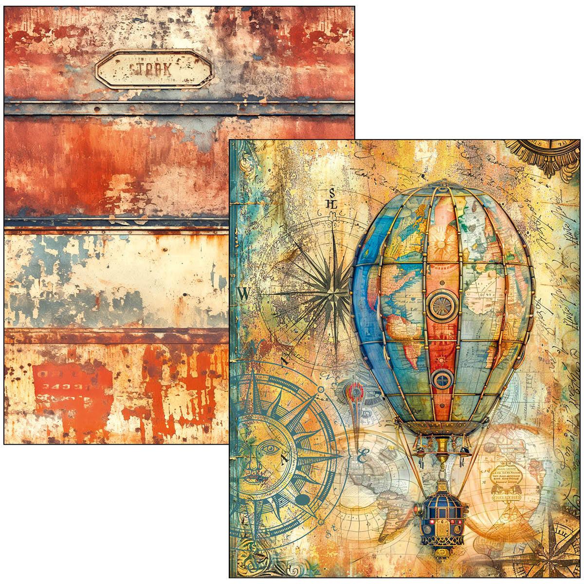 Mixed Media Book Past Time A4 Maxi