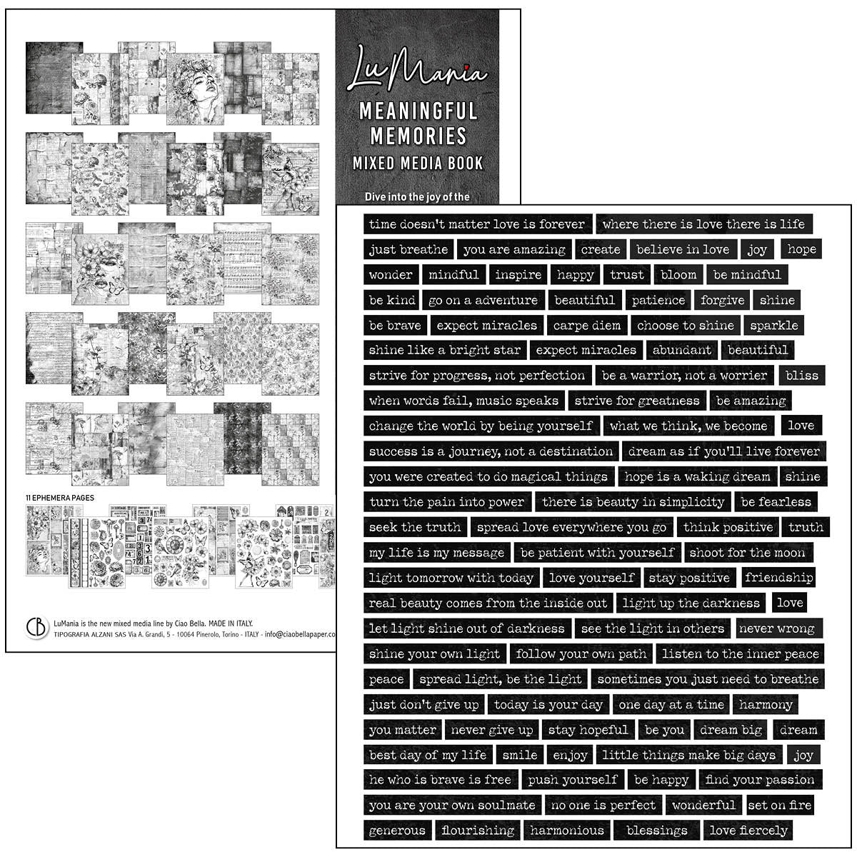 Mixed Media Book Meaningful Memories A4 Maxi