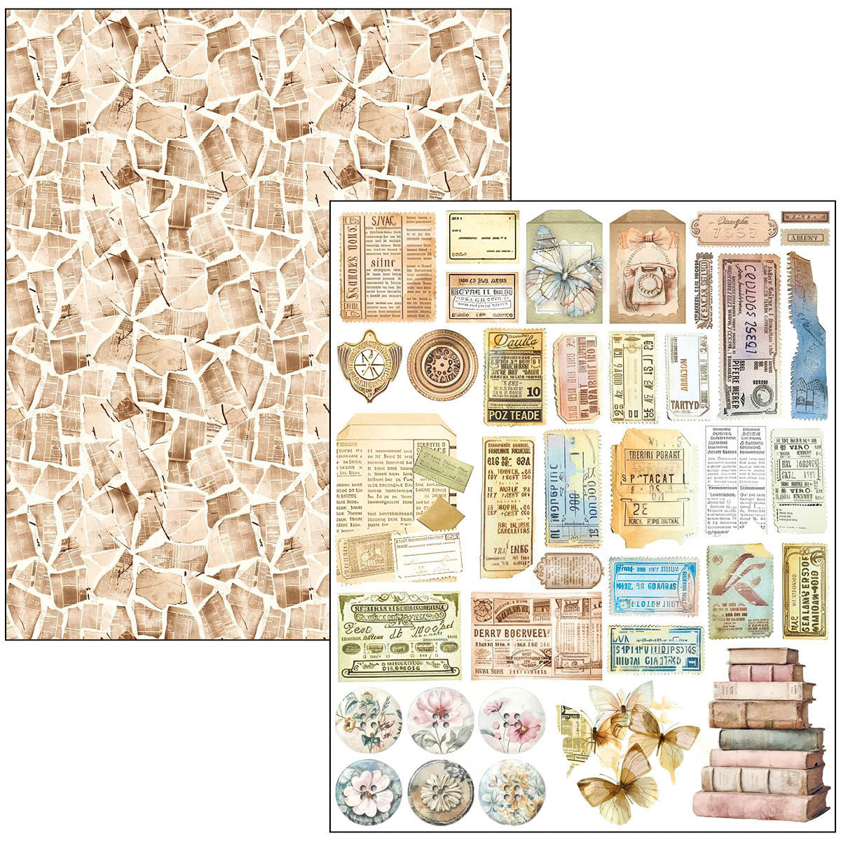 Mixed Media Book Lost in Time A4 Maxi