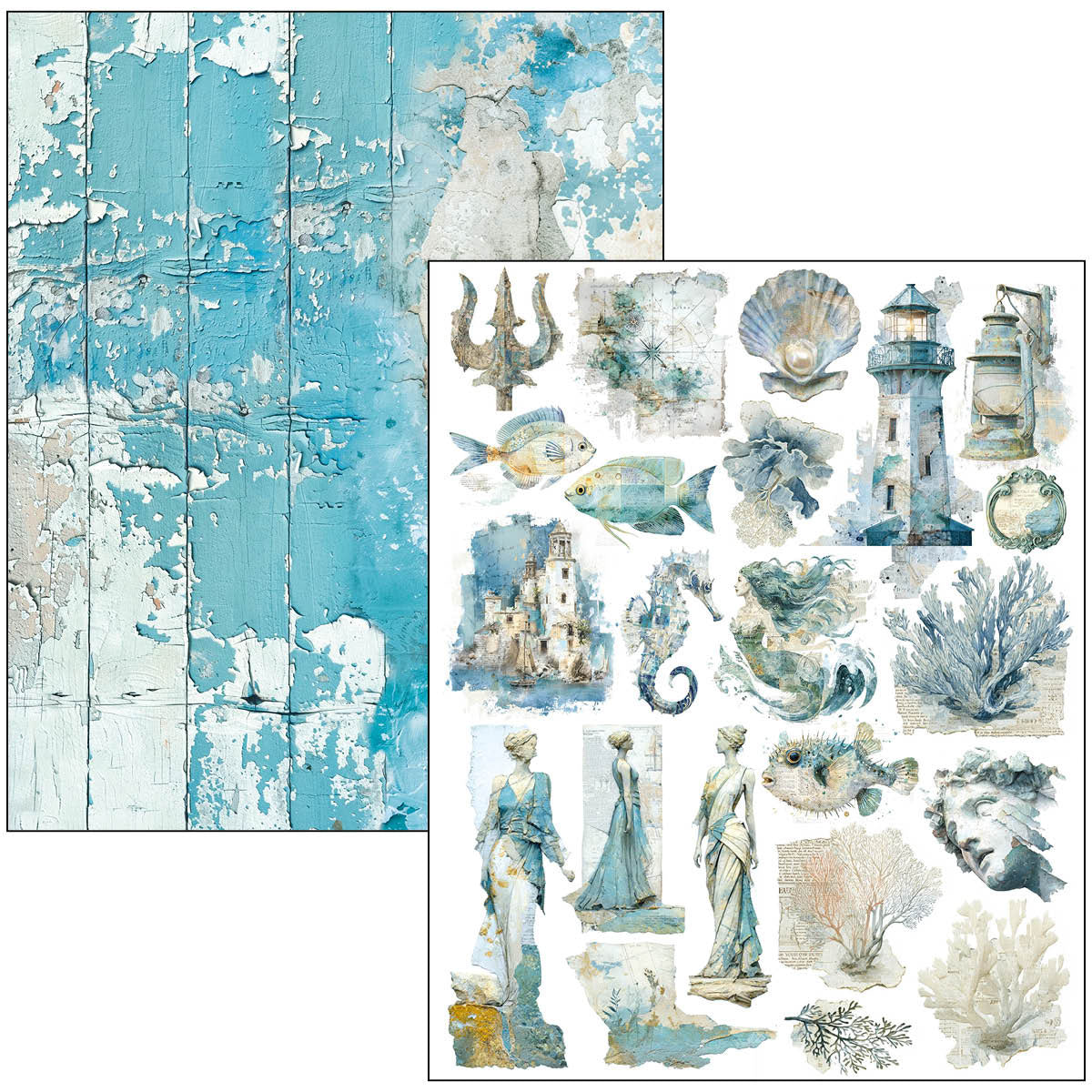Mixed Media Book Edge of the Ocean A4 Maxi