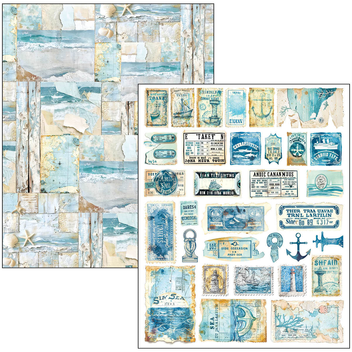 Mixed Media Book Edge of the Ocean A4 Maxi