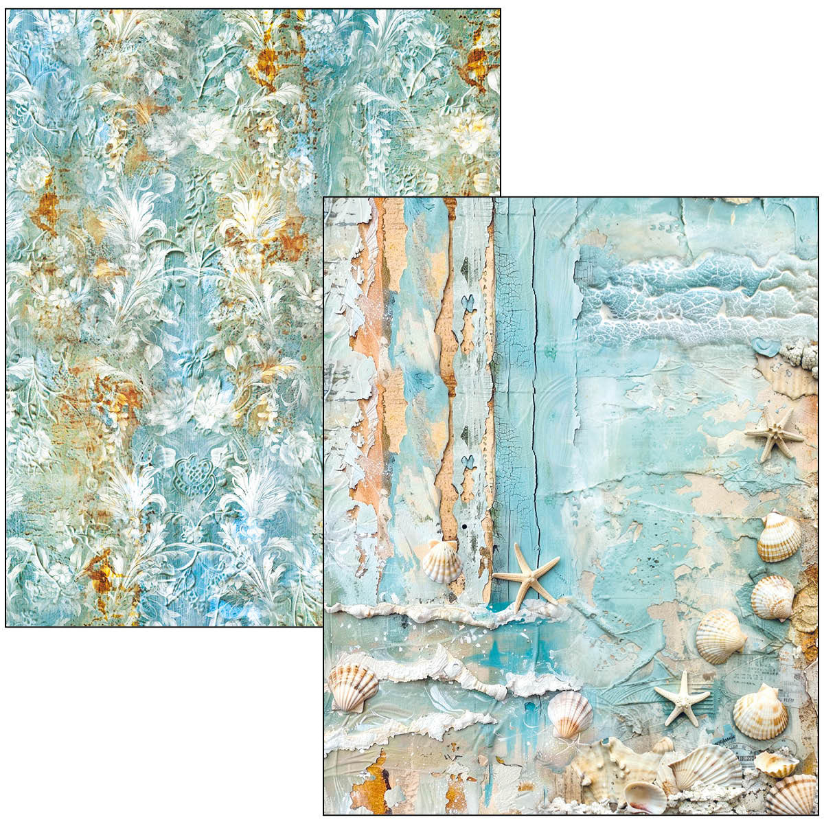 Mixed Media Book Edge of the Ocean A4 Maxi
