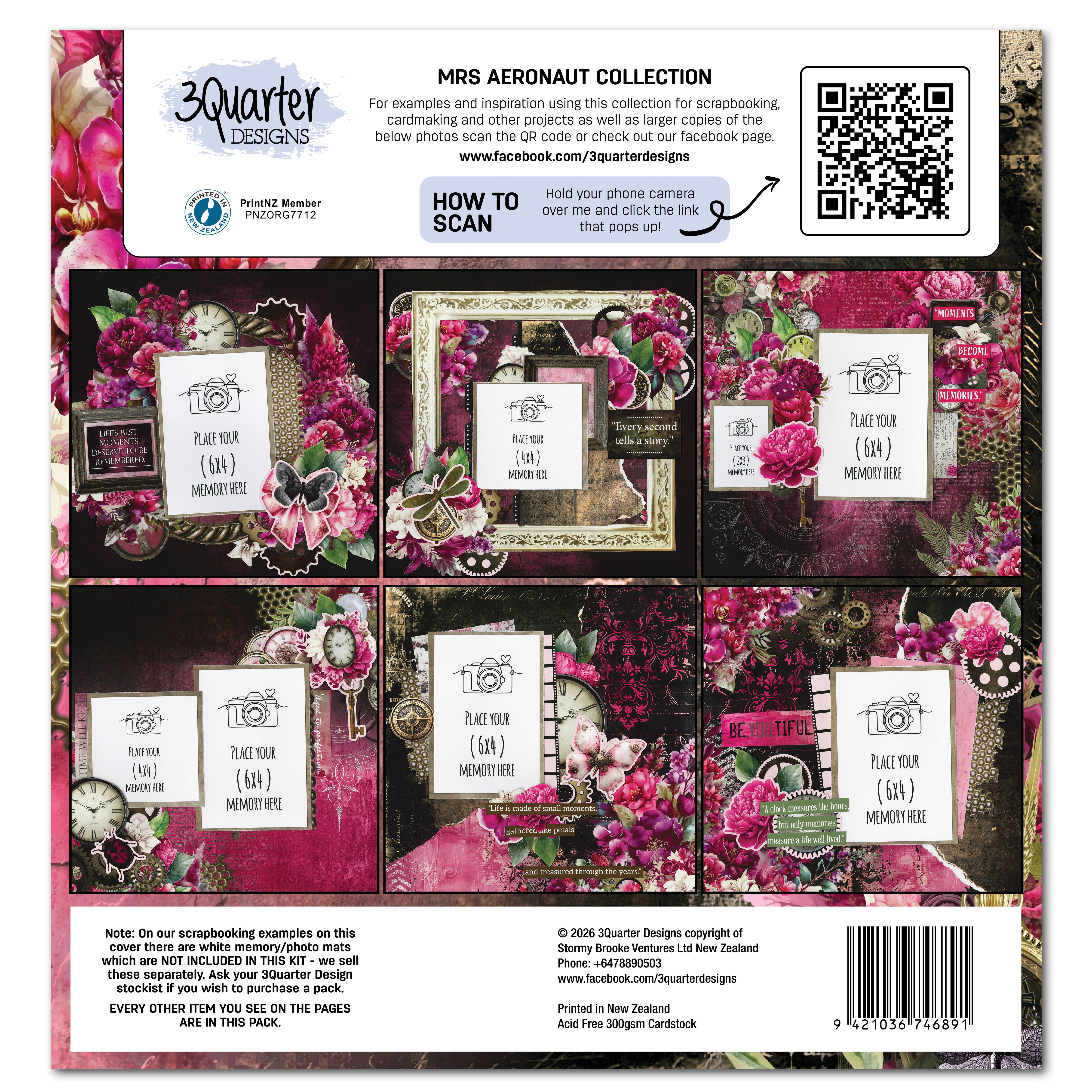 3Quarter Designs Mrs Aeronaut 12x12 Designer Paper & Diecuts