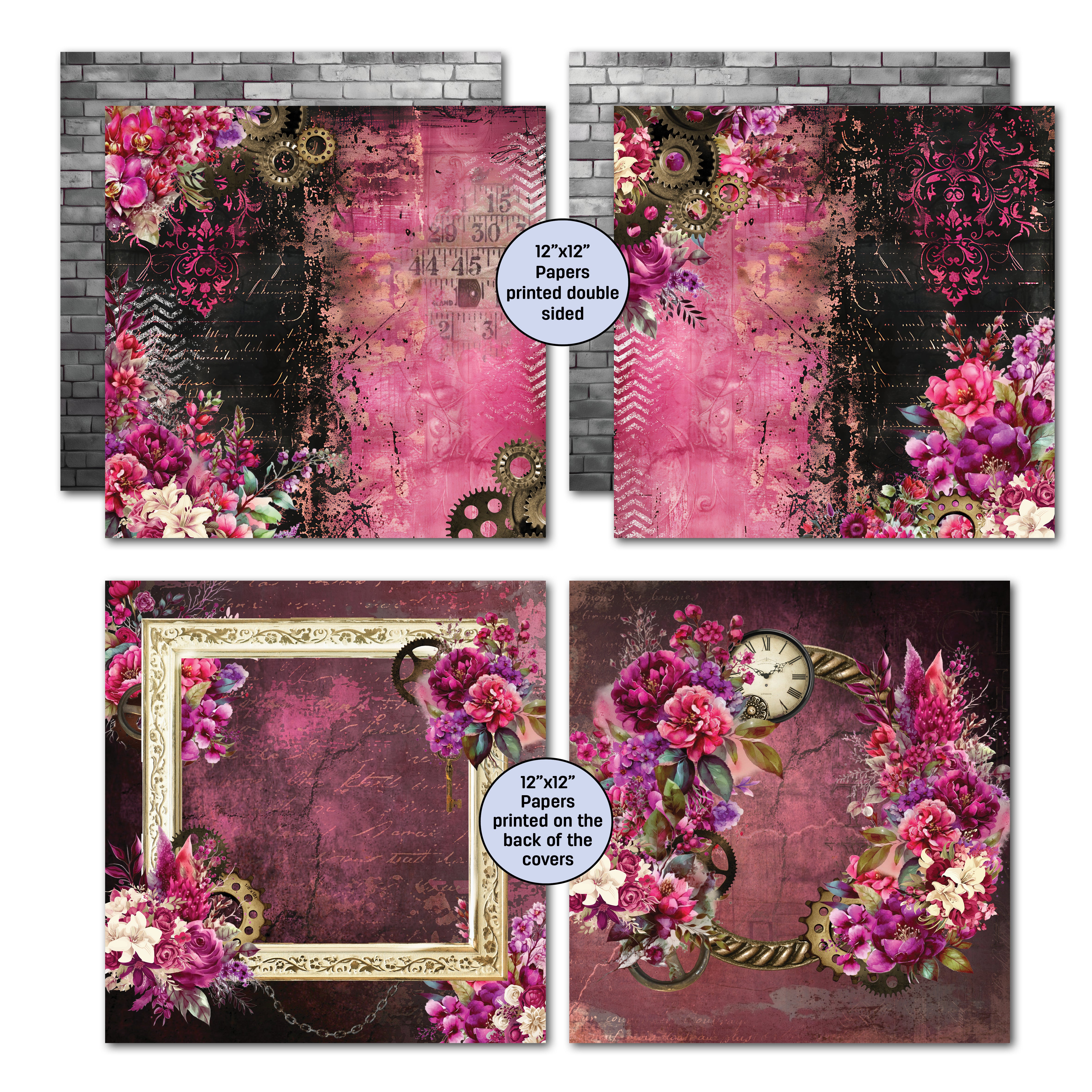 3Quarter Designs Mrs Aeronaut 12x12 Designer Paper & Diecuts