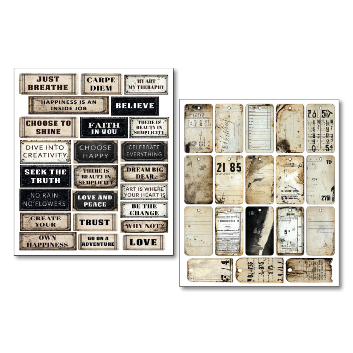 Sticker Set 10/Pkg Kind Thoughts