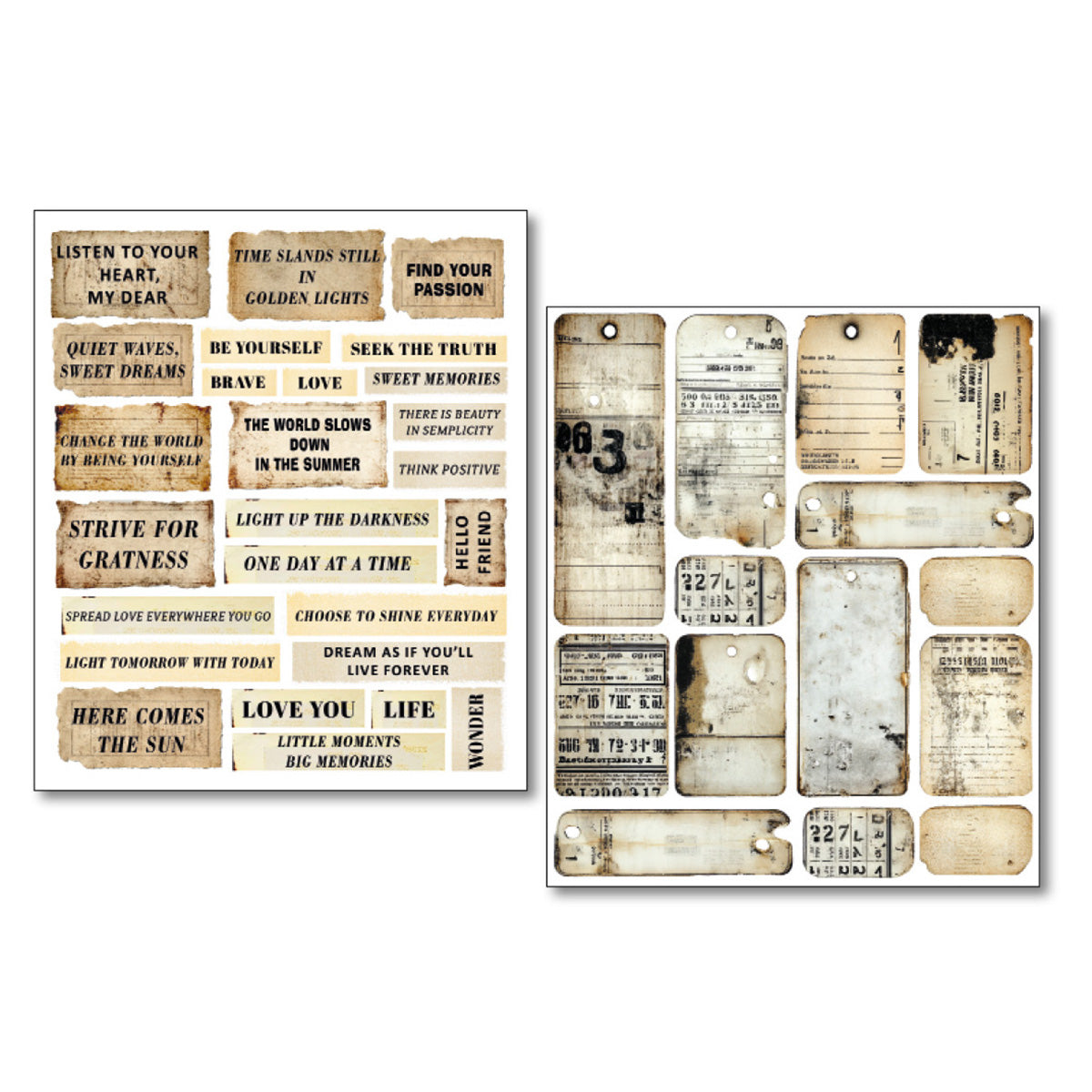 Sticker Set 10/Pkg Kind Thoughts