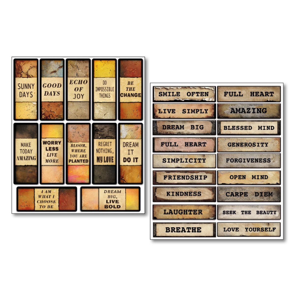 Sticker Set 10/Pkg Kind Thoughts