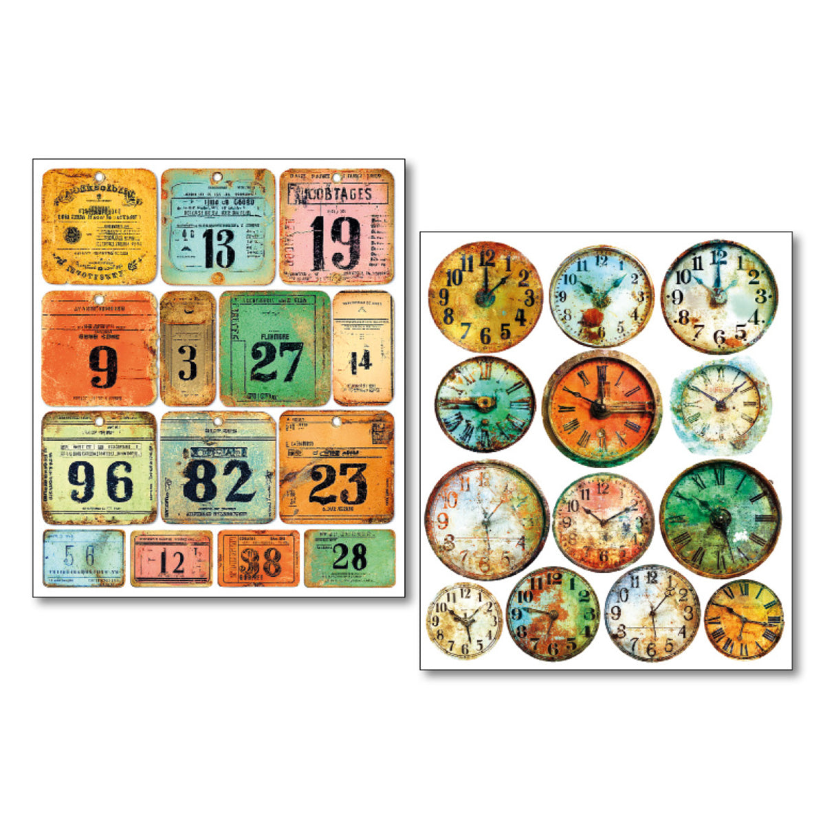 Sticker Set 10/Pkg Scratched Labels