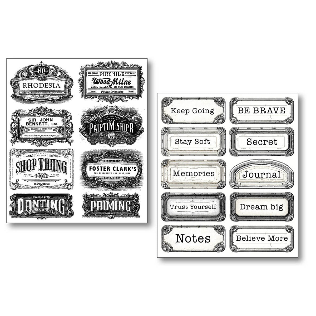 Sticker Set 10/Pkg Lithographs