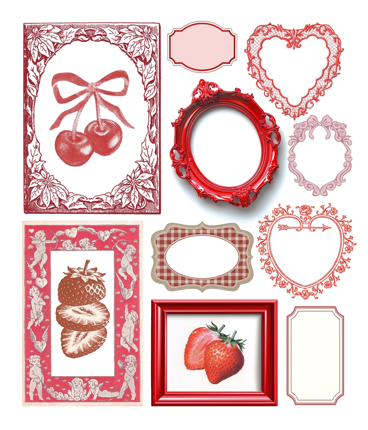 Sticker Set 10/Pkg Whisper Frames