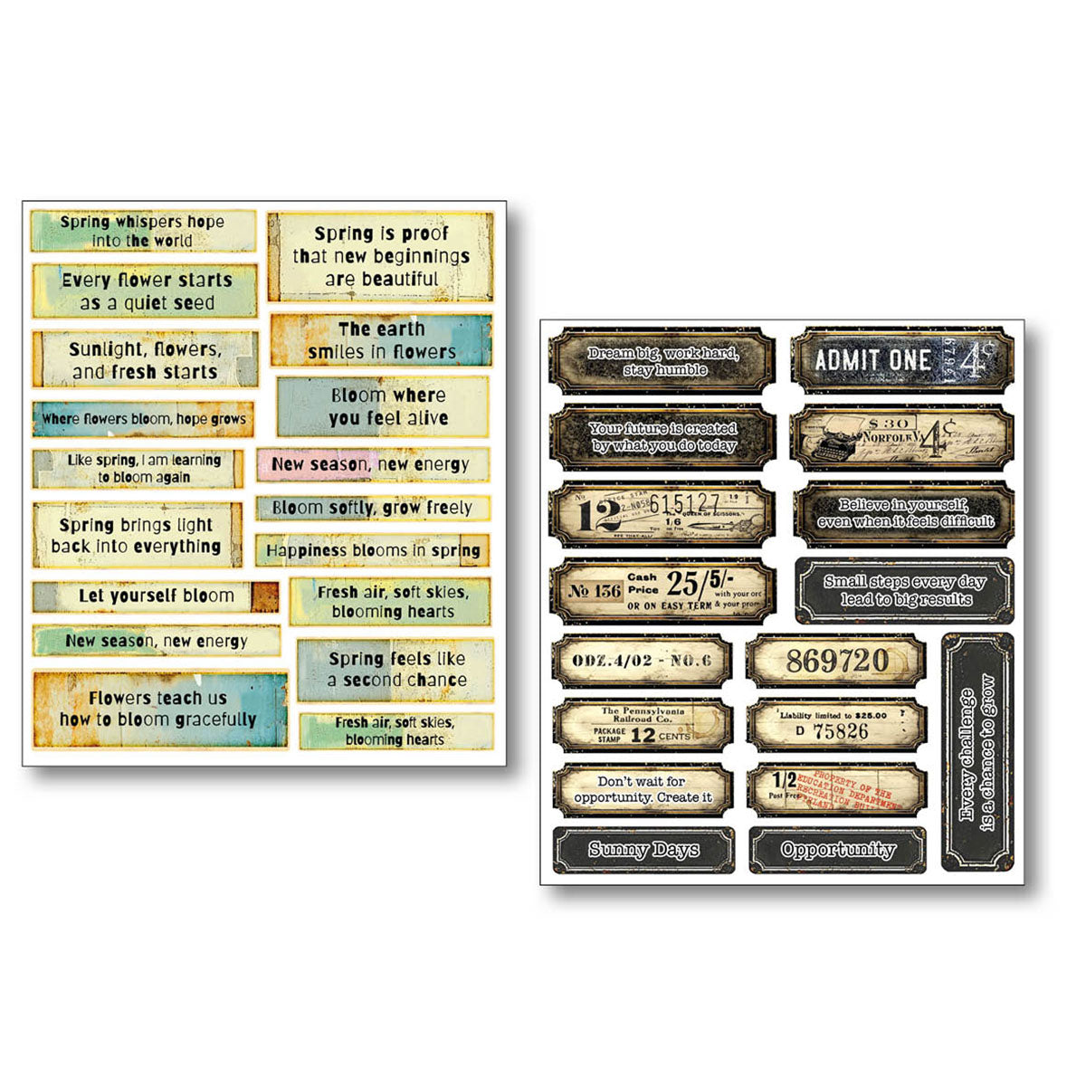 Sticker Set 10/Pkg The Sound of Spring