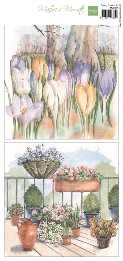 Marianne Design XL Cutting Sheet - Mattie's Mooiste Spring Garden