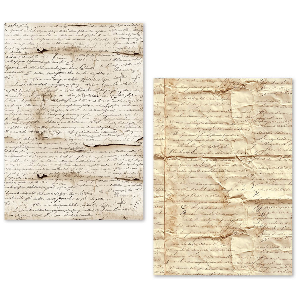 A5 Tissue Paper Set – 24 Sheets Vintage Manuscript