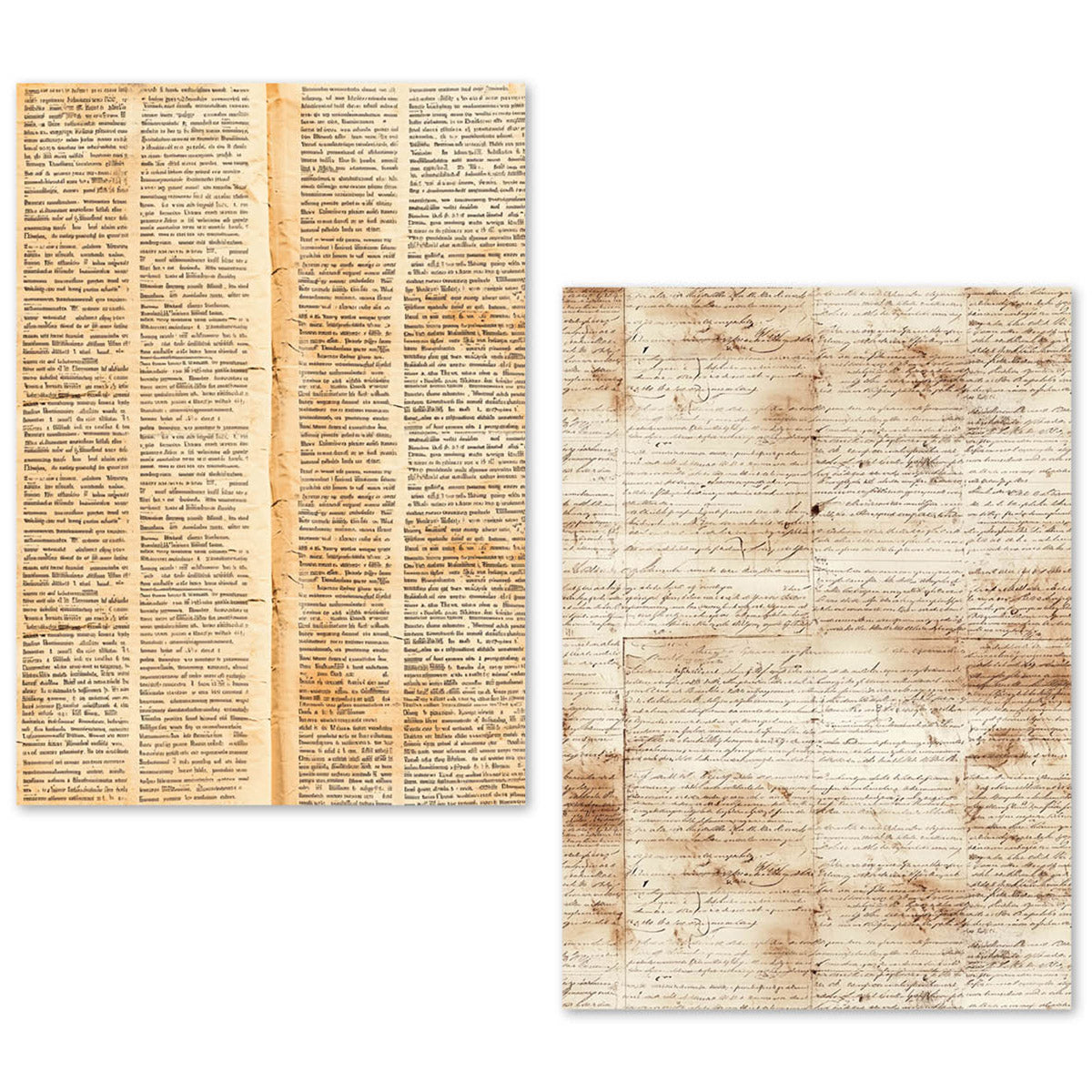 A5 Tissue Paper Set – 24 Sheets Vintage Manuscript