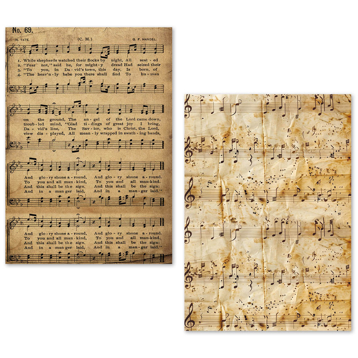 A5 Tissue Paper Set – 24 Sheets Music Sheet
