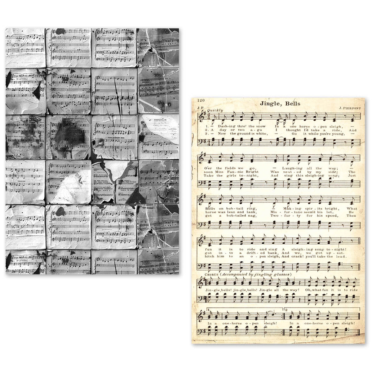 A5 Tissue Paper Set – 24 Sheets Music Sheet