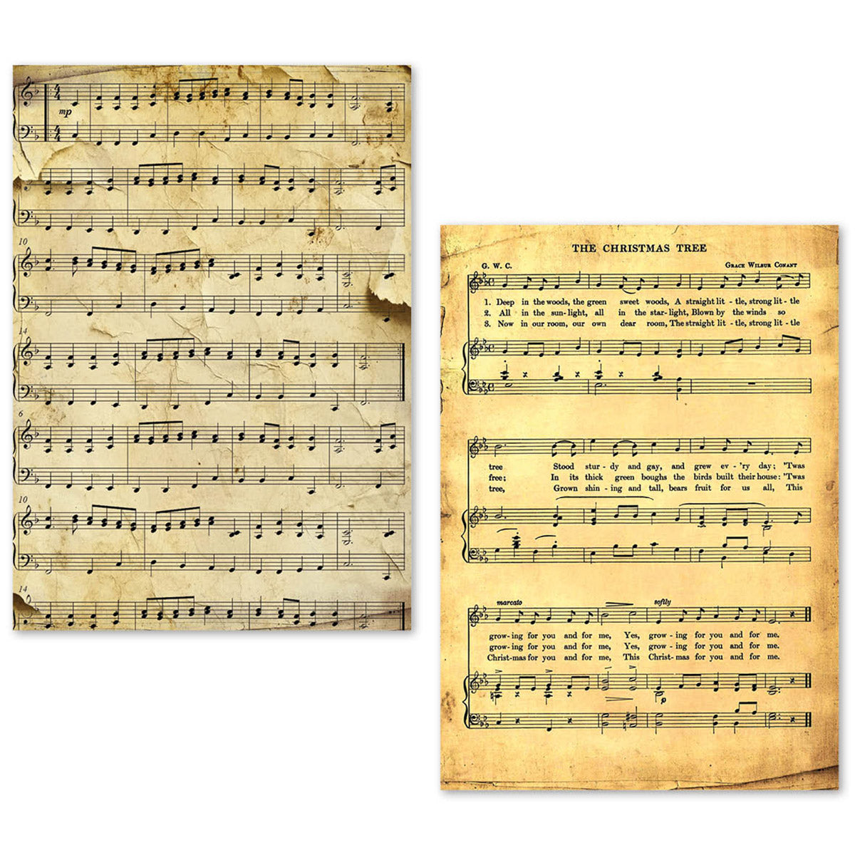 A5 Tissue Paper Set – 24 Sheets Music Sheet