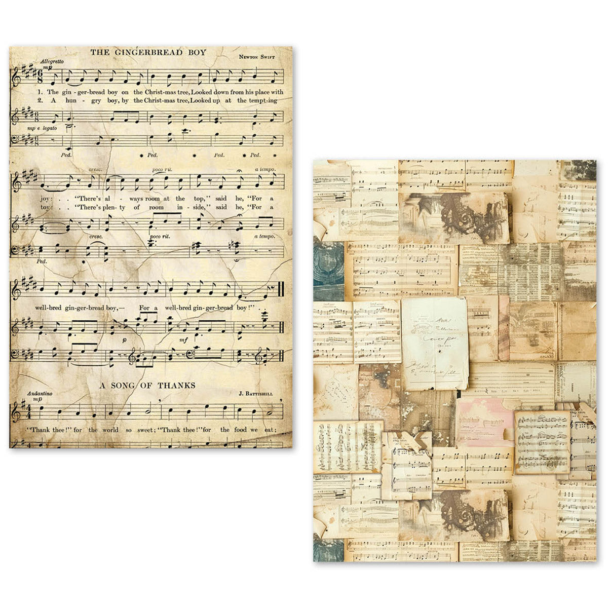 A5 Tissue Paper Set – 24 Sheets Music Sheet