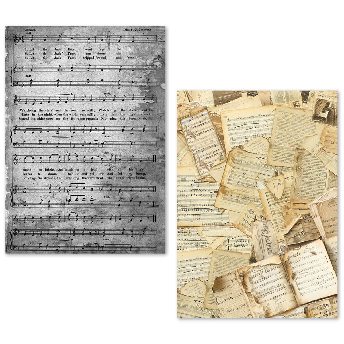 A5 Tissue Paper Set – 24 Sheets Music Sheet