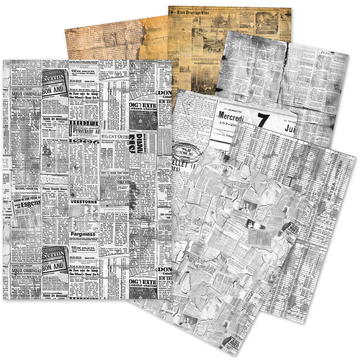 Extesy Paper A5 Tissue Paper Set – 24 Sheets Newspapers