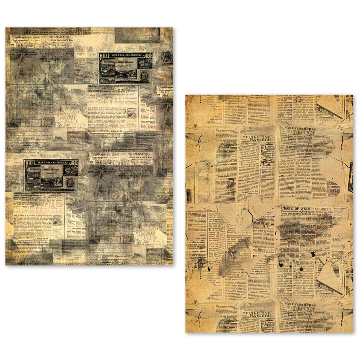 A5 Tissue Paper Set – 24 Sheets Newspapers