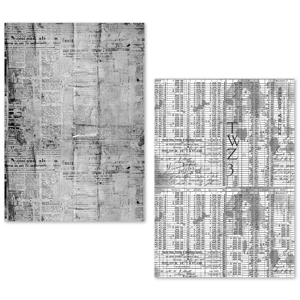 A5 Tissue Paper Set – 24 Sheets Newspapers