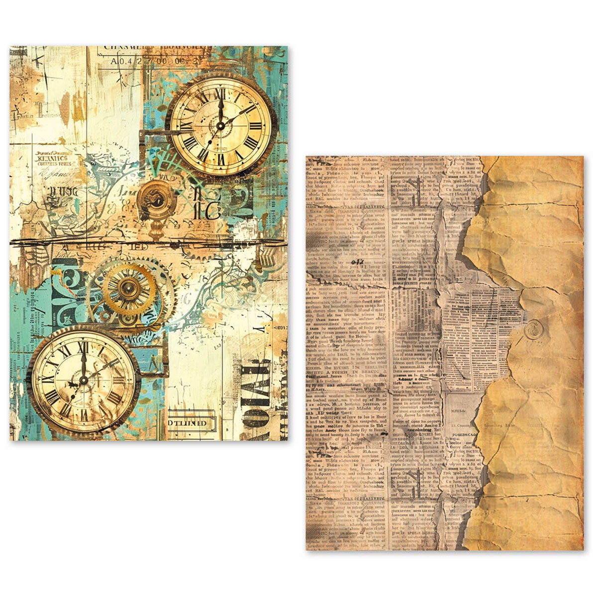A5 Tissue Paper Set – 24 Sheets - Fragments of Time